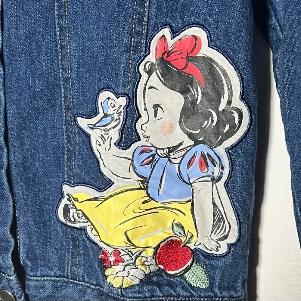 Disney Snow White Animators' Denim Jean Jacket‎ Girls 9/10